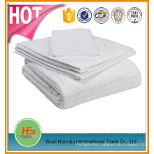 100% cotton solid color thermal hospital leno blanket